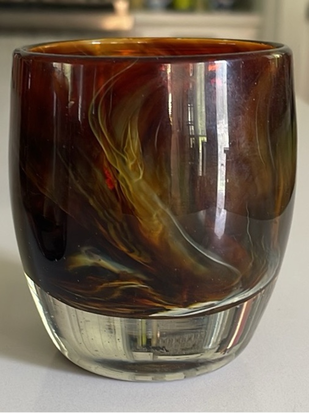 Glassybaby lucky penny.  Sold out.  Such a stunner.